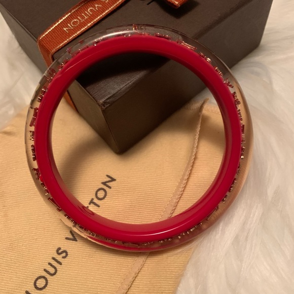 Authentic Louis Vuitton Resin Inclusion Bangle - Picture 10 of 11